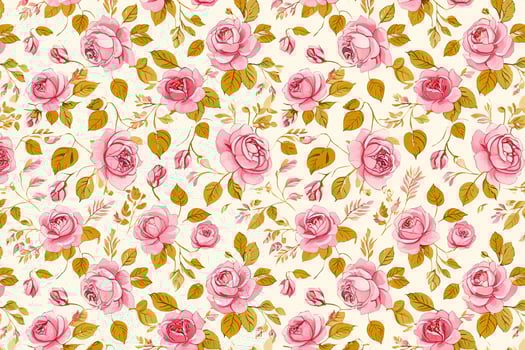 Flowers Background Seamless Pink Rose Floral Pattern Vintage Style Botanical Background Romantic Flower Texture for photo
