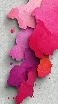 Vibrant watercolor splashes create an abstract art piece on a textured background photo