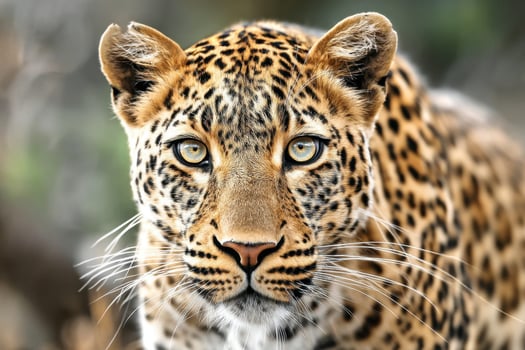Magnificent Leopard Portrait An Intimate Glimpse into the Wild Animal Kingdom Beauty photo