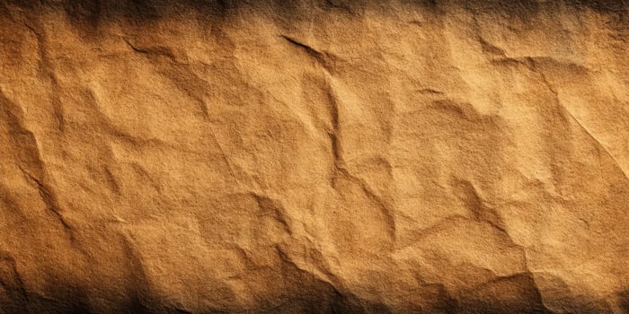 Close Up Texture of Crumpled Brown Paper Background photo