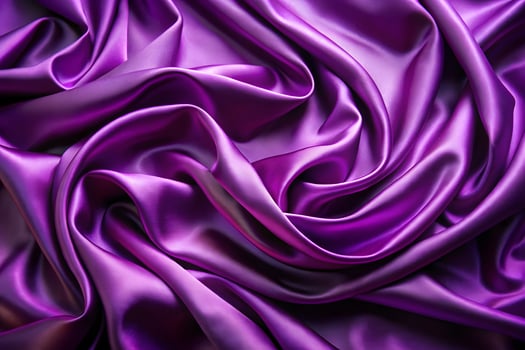 Elegant purple silk fabric with a smooth and luxurious texture photo