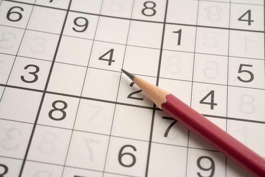 Puzzle game pencil photo