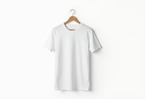 Front and Back Shirt Layout Mockup photo