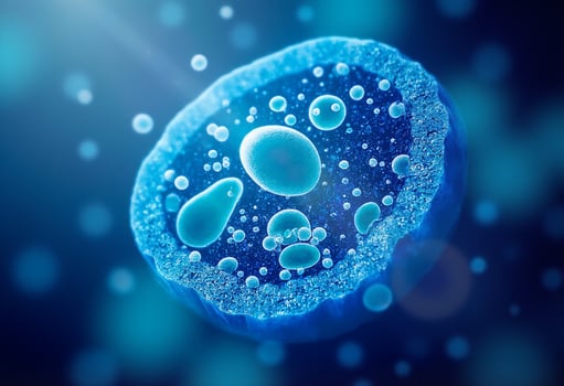 Digital Bacteria Spread with Colors photo