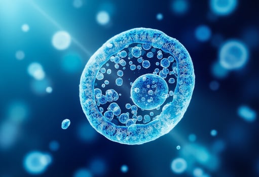 Microscopic Scene of Infection Spread photo