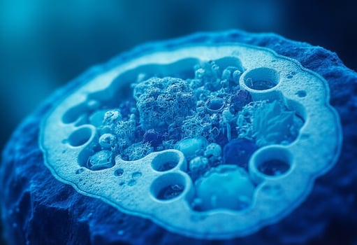 Rotating Virus Cells in Motion photo