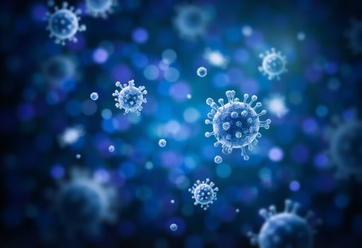 Abstract Swirling Infection Particles photo