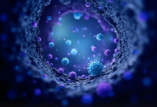 3D Pathogens in Microscopic View photo