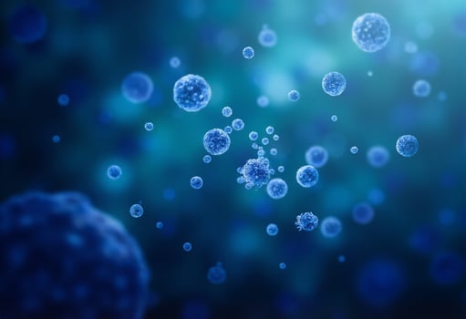 Swirling Cells in Bio Environment photo