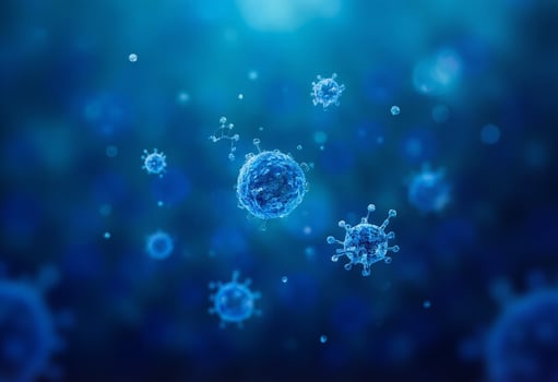 Medical Background of Virus Particles photo