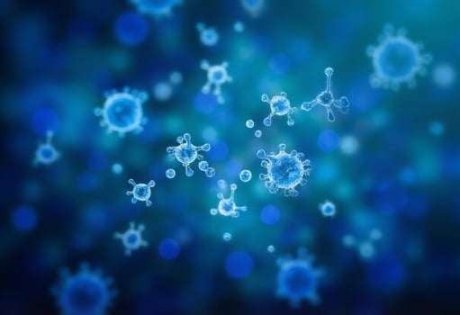 Virus Spread Concept in Abstract Style photo