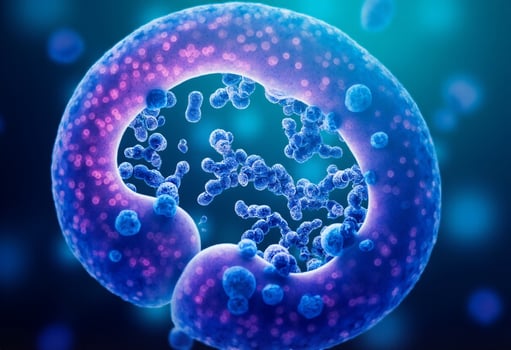 Purple Organic Cell Closeup photo