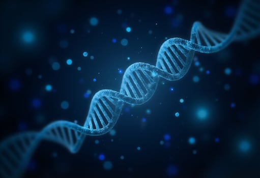 Shiny Genetic Strand Render photo
