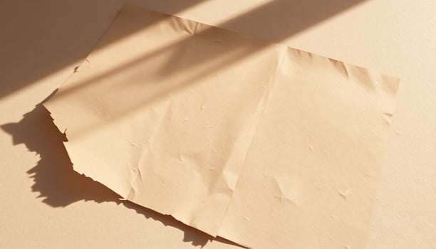 Tan Paper with Flowery Accent photo