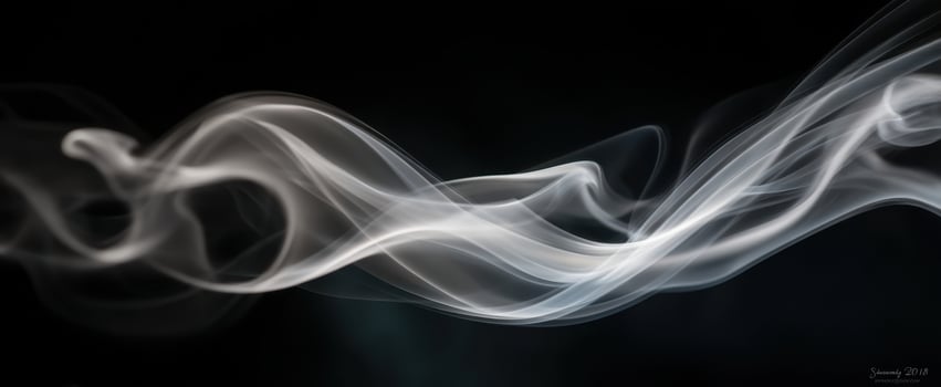The Graceful Flow of Abstract Smoke Creates a Tranquil Atmosphere photo