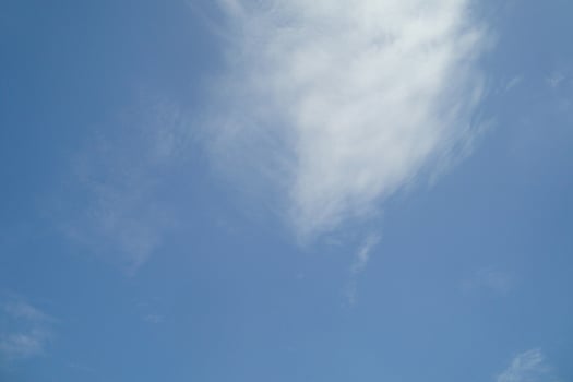 A beautiful blue sky scattered with fluffy white clouds, creating a serene and peaceful atmosphere. Ideal for nature and weather-themed visuals photo