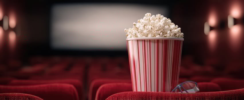 The iconic popcorn bucket ready for an immersive movie experience photo