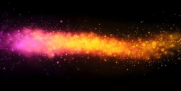 A brilliant display of pink and orange light streaks across a dark backdrop photo