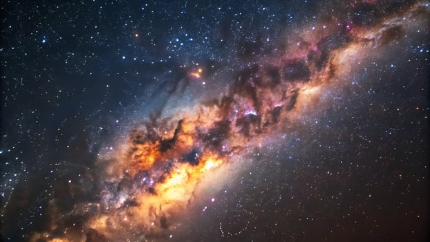 the milky way galaxy is seen in this image photo