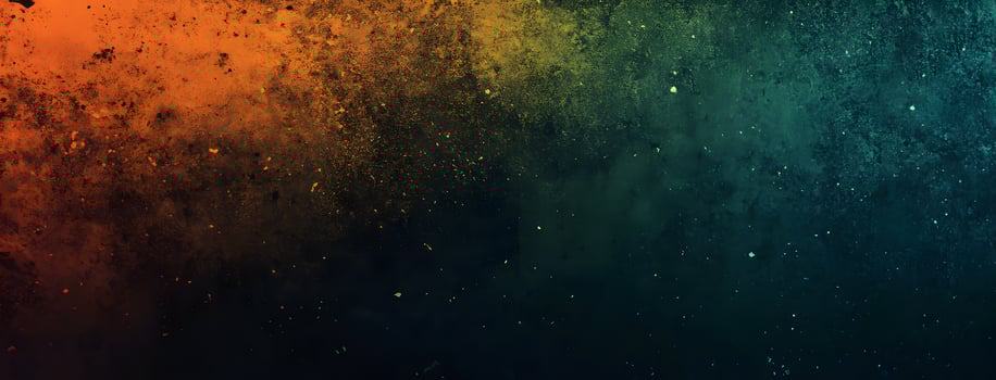 Abstract grungy texture displays vibrant orange hues blending into a dark teal backdrop seamlessly photo