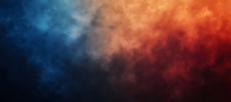 Abstract textural gradient with blue transitioning to reddish orange creates a visually striking background photo
