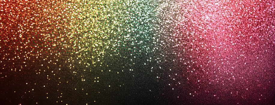 Shimmering light diffuses across the dark expanse, revealing a mesmerizing spectrum of vibrant colors photo