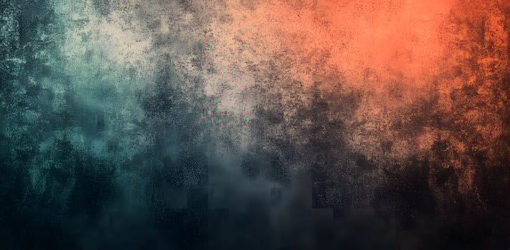 Textured gradient shows an interplay of blue hues that fade into fiery shades photo