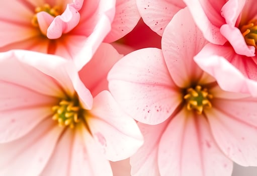 Pink flowers are shown in a close up photo