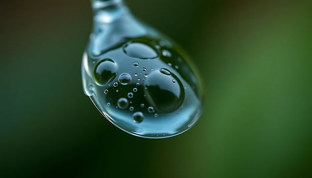drop of water that is on top of a leaf photo