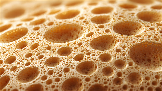 Intricate porous surface with a multitude of cavities creating a mesmerizing abstract texture pattern photo