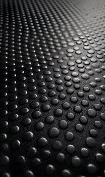 Monochrome textured surface with raised circular dots creating depth and dimension in dark tone rendering an abstract pattern for backdrops photo