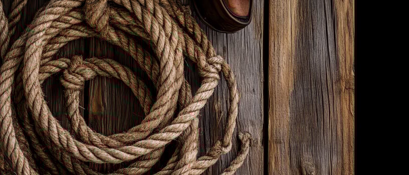 Rustic natural fibers and wood textures photo