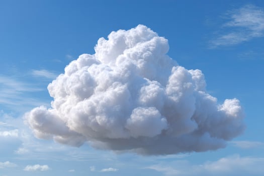 A large cloud is floating in the sky photo