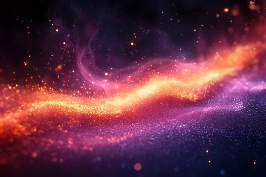 Cosmic Wave of Vibrant Particles and Nebulae for Abstract Design Concepts photo