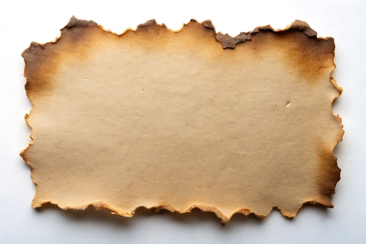 Burnt Edge Paper Texture Background for Aged Effect and Design Elements photo