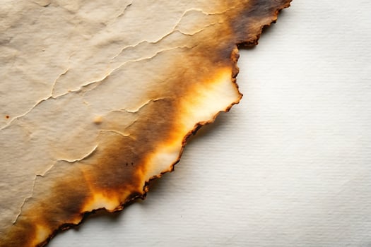 Vintage Paper Texture with Burned Edges for Retro Design Projects photo