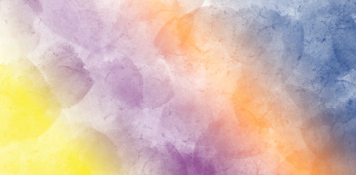 purple orange yellow watercolor gradient with layered strokes and vibrant artistic background photo