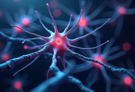Scientific Concept of Human Brain Connectivity photo