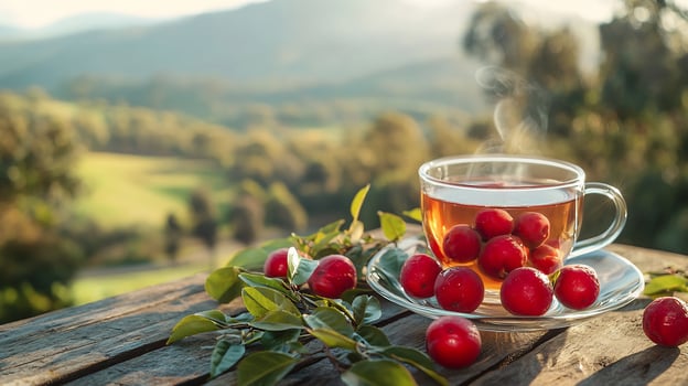 Cranberry tea is a great way to boost your immune system photo