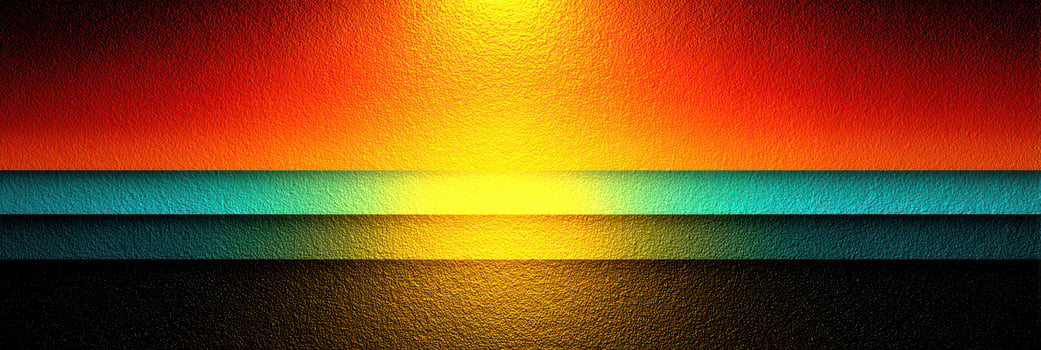 Sunset over the ocean displaying vibrant colors and gradient hues during evening hours photo