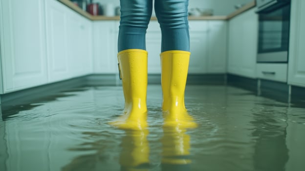 Flooded Kitchen Urgent Flood Damage Repair photo