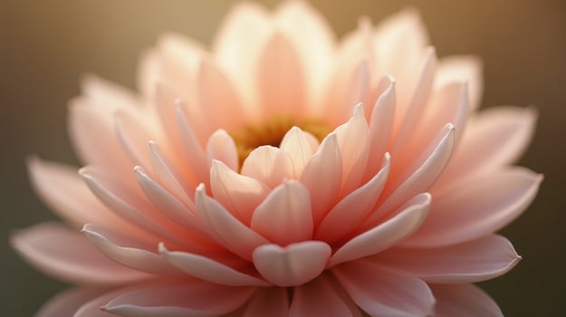Elegantly blooming, this peach-colored flower exudes a serene beauty. photo