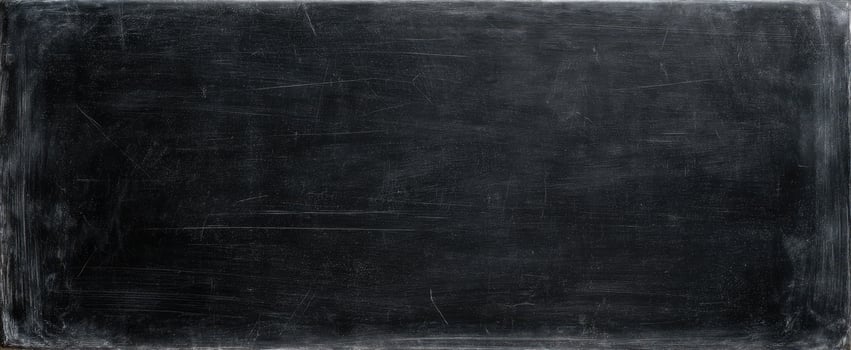 The empty blackboard ready for creative ideas and educational messages. photo
