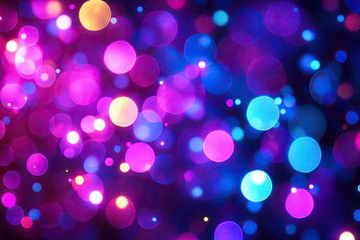 Abstract bokeh lights in vibrant colors photo