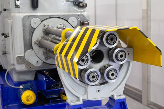Modern industrial machine for metal processing photo
