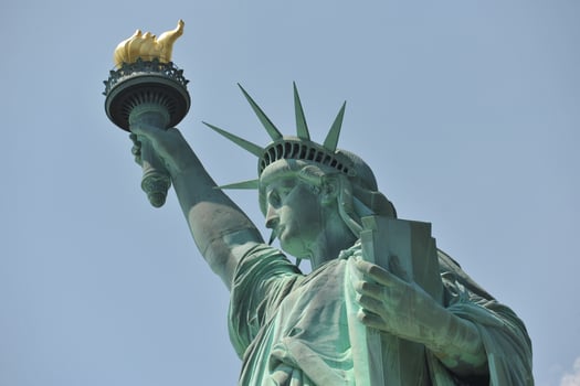Close-up of the Statue of Liberty Holding Torch photo