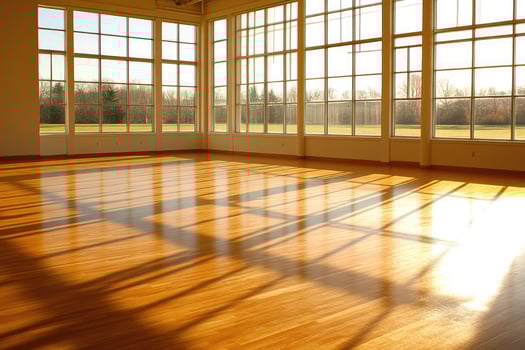 Sunlit Hall with Large Windows photo