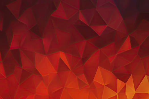 Abstract polygonal pattern with vibrant red gradient photo