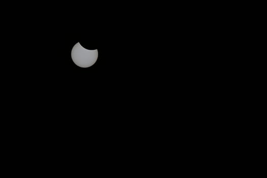 A Partial Solar Eclipse in the Sky from Kollund DK in March 2025 photo