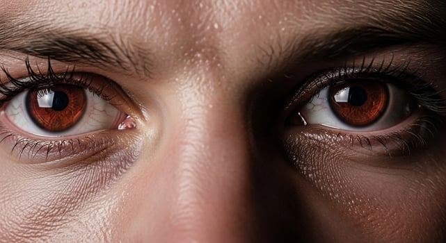 A close up of a man's eyes photo